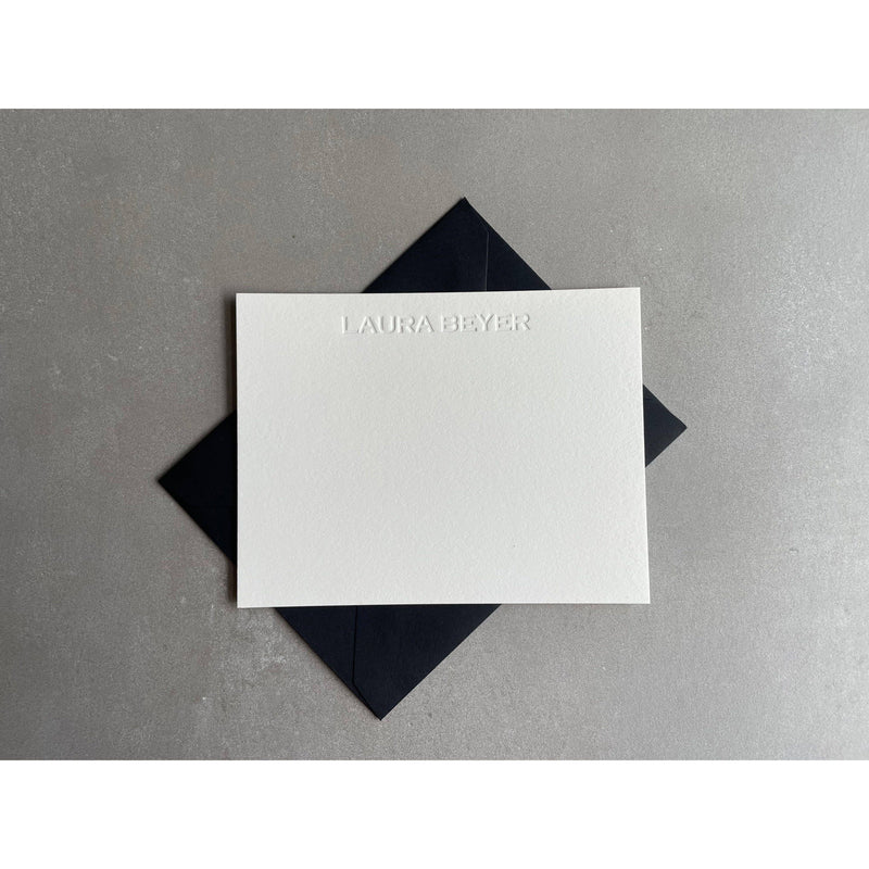 Custom Name Letterpress Stationery