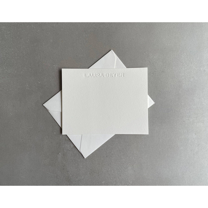 Custom Name Letterpress Stationery