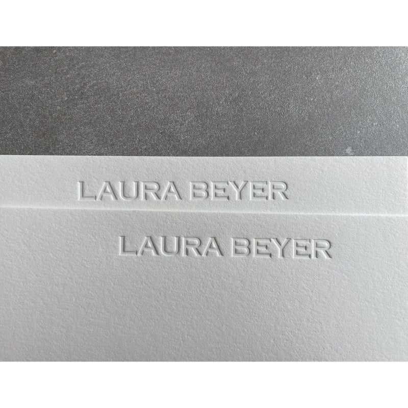 Custom Name Letterpress Stationery