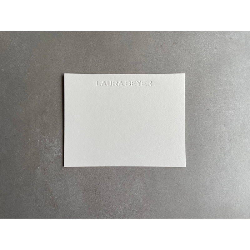 Custom Name Letterpress Stationery