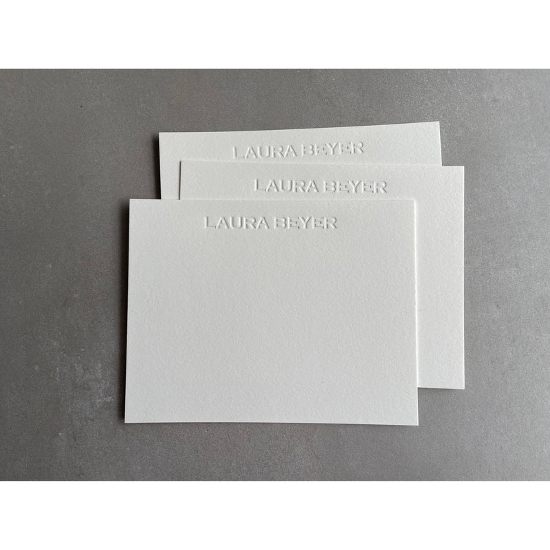 Custom Name Letterpress Stationery