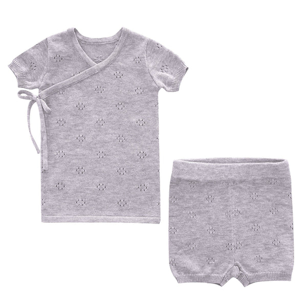 Pointelle Knit Set - Lavender