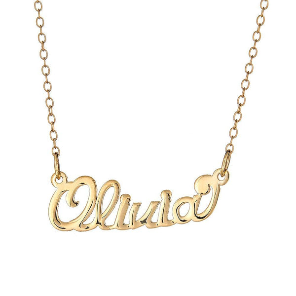 Personalized 14K Gold Name Necklace
