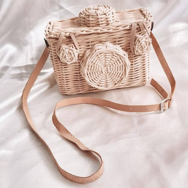 Rattan Camera Bag