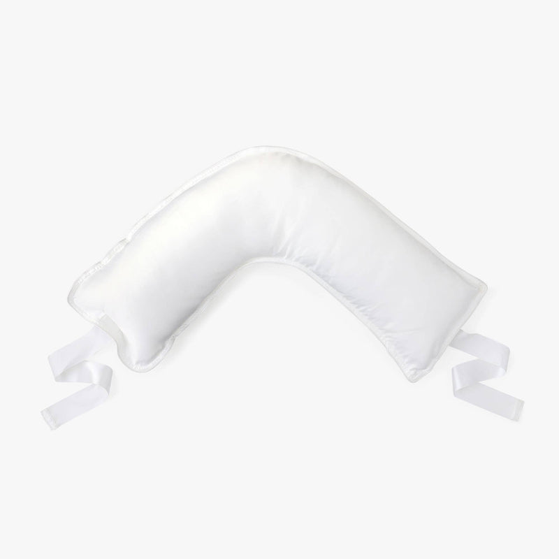 Jetsetter Pillow in White Satin
