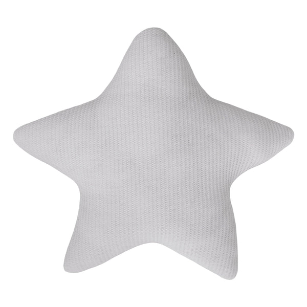 Waffle Star Pillow - Grey