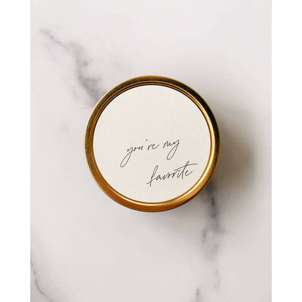 "You're My Favorite" Travel Candle