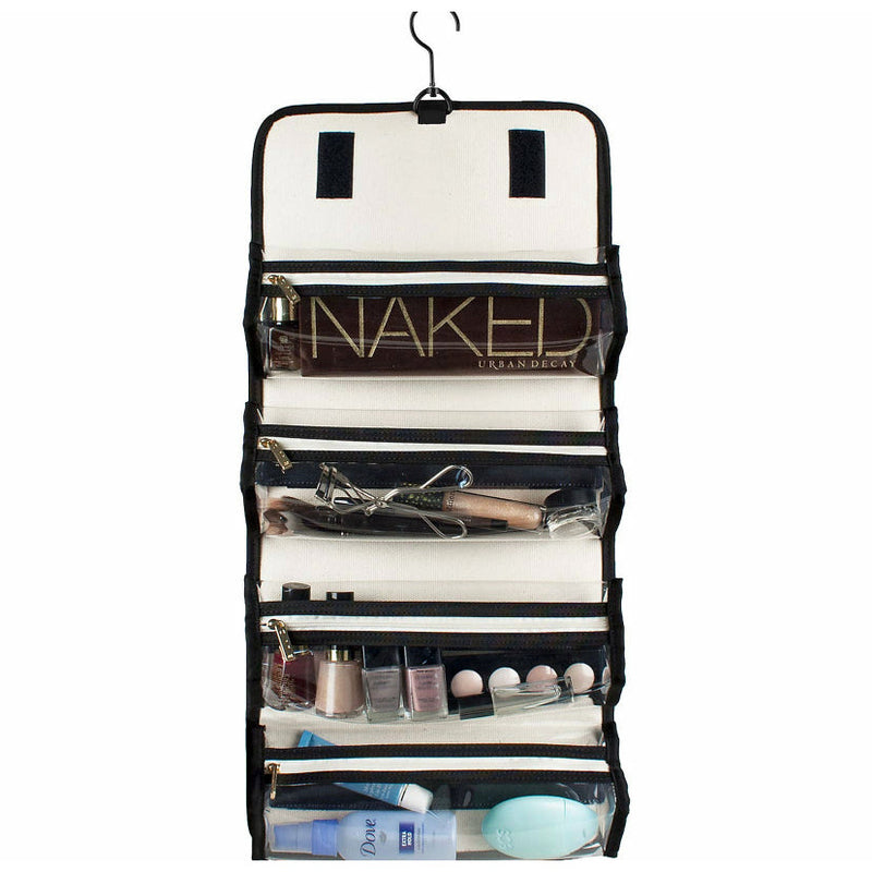Personalized Black Toiletry Roll