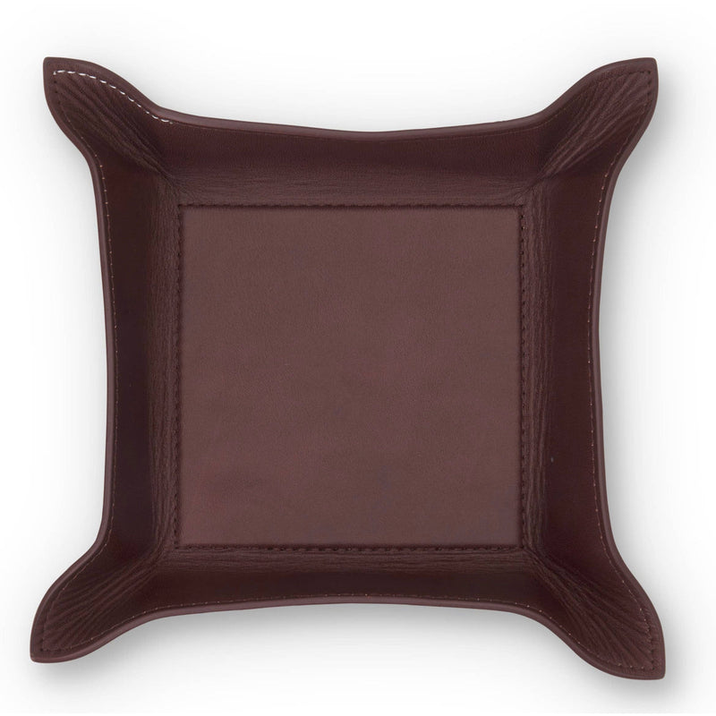 Personalized Leather Desk Valet